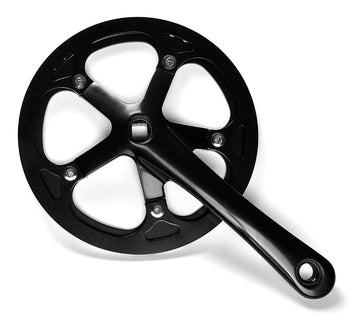 Aluminium Kranksæt Med 42 Tænder i Farven Sort