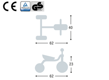 Puky Fitsch - Grå/Lysegrå