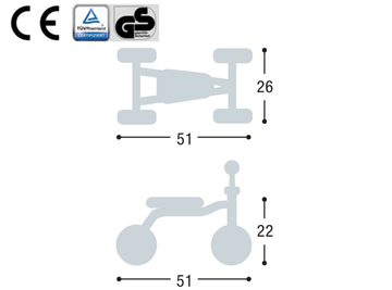 Puky PukyLino - Rose