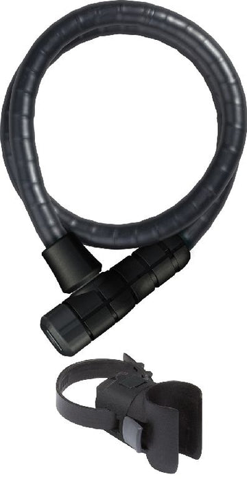 ABUS Steel-O-Flex 6615 Microflex m/holder 6615K/120/15 black SCMU