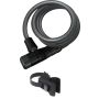 ABUS Spirallås 5510 Primo m/holder 5510K/180/10 black SCMU