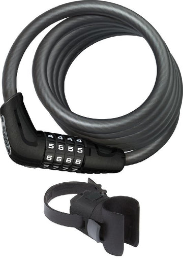 ABUS Spirallås 5510 Numero Combo m/holder 5510C/180/10 black SCMU