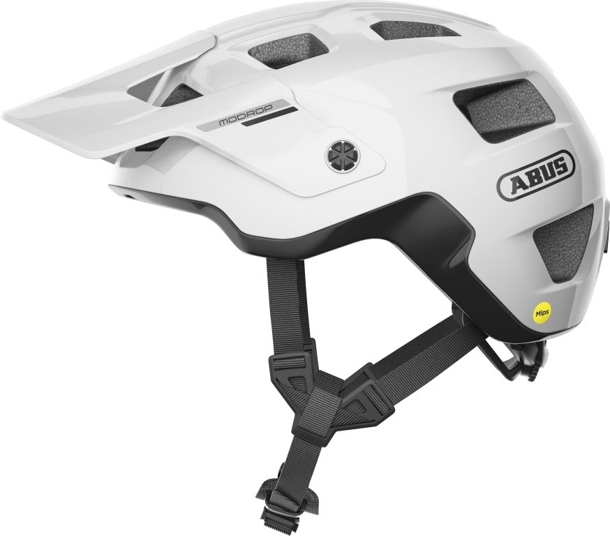 ABUS Hjelm MoDrop MIPS, shiny white L