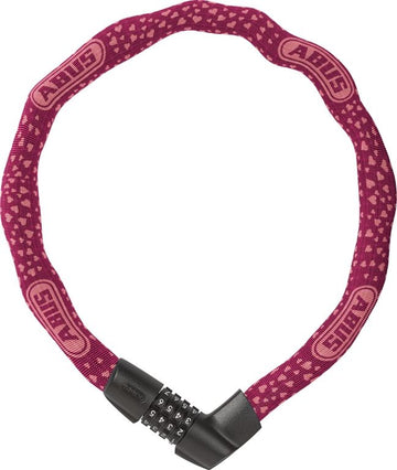 ABUS Kædelås 1385 Tresor Combo (6mm) 1385/75 cherry heart