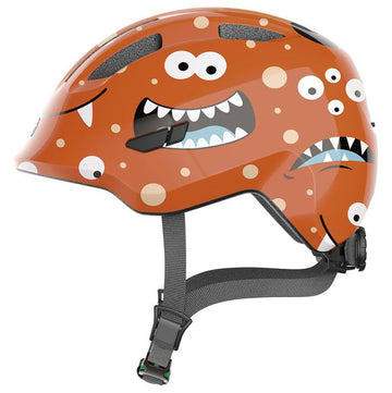 ABUS Hjelm Smiley 3.0 SE, orange monster S m/green buckle