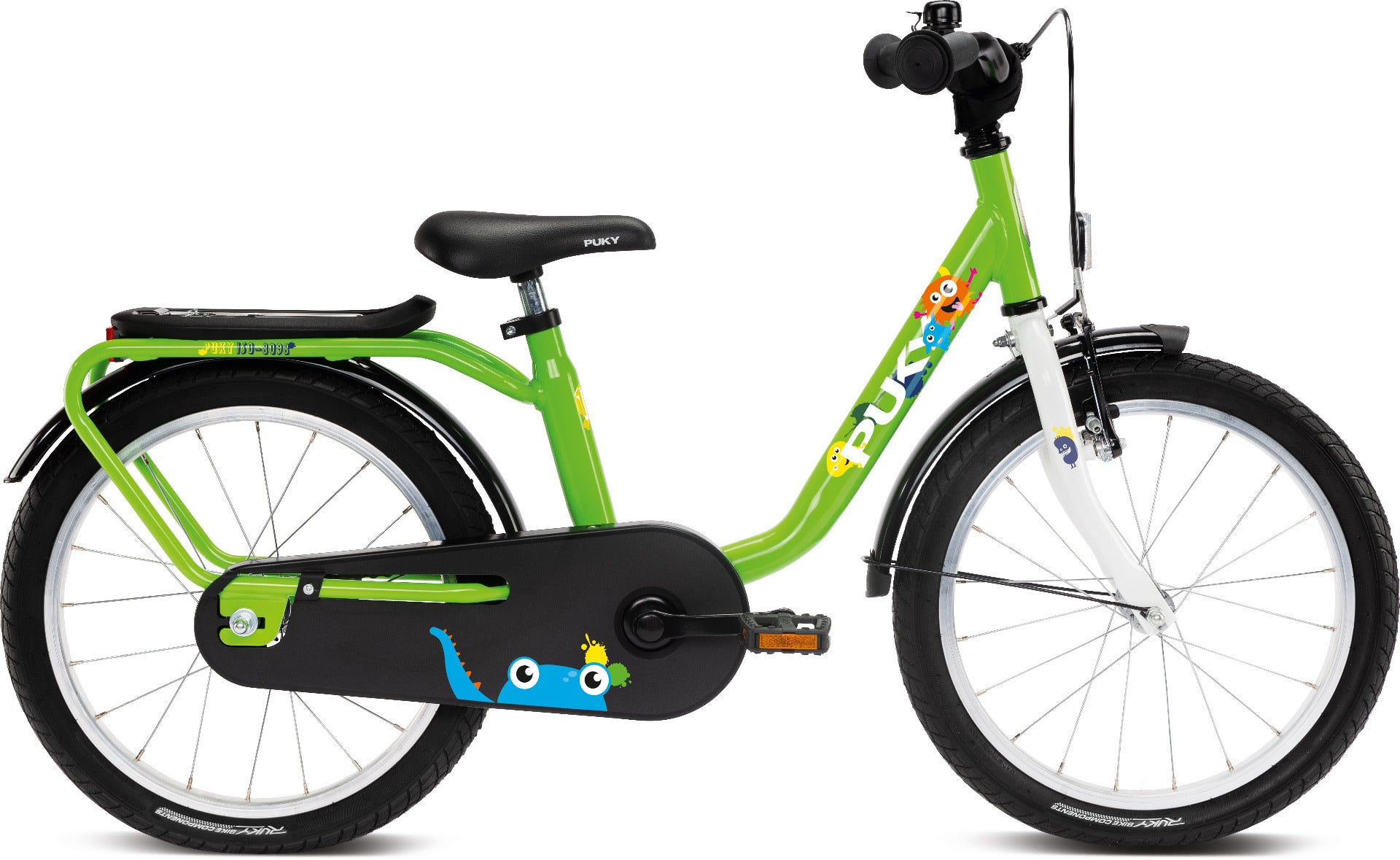 Puky Steel 18" Børnecykel Grøn