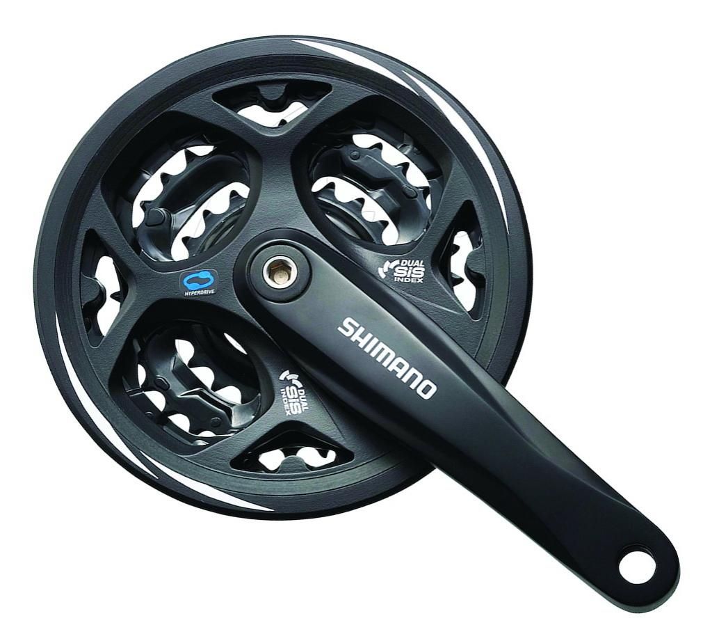 8 Speed Shimano Acera Kranksæt 42/32/22T Sort